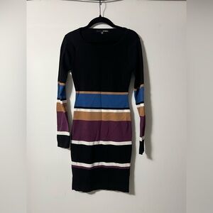 Elegant Striped Long Sleeve Dress